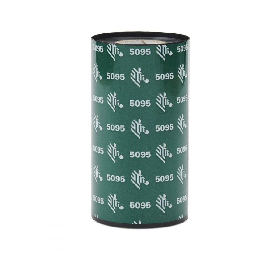 Cinta de Resina Zebra 83mm x 450m (327 Pulgadas x 1476 Pies) 5095A Alto Rendimiento Nucleo de 25mm (1 Pulgada) 6/caja