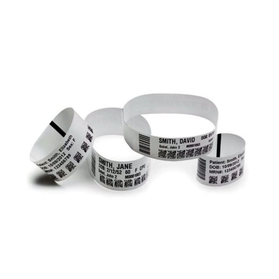 Pulsera Polipropileno Zebra 1"x11" (254 x 2794mm)ADT Z-Band Direct Recubierto Adhesivo Permanente Nucleo de 1 Pulga