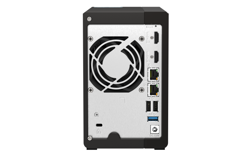 Unidad Almacenamiento NAS QNAP CPU Celeron J6412 Quad Core 2.6Ghz 8GB RAM RJ45 2.5GbE 2 Bahias 3.5 Linux Sin Discos