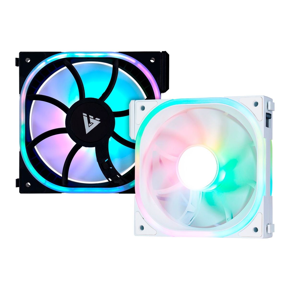 Kit Ventiladores Vorago Modulares Game Factor Fkg500 3 Fans 120mm 58 Cfm Rgb Control Remoto Negro