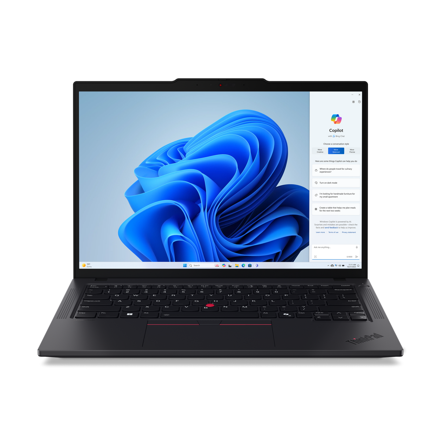 Laptop Lenovo TP T14 G5 IntelCoreUltra 7 155U NonTouch Windows 11Pro 64 32GB 1TB SSD 3YR PremierSupport