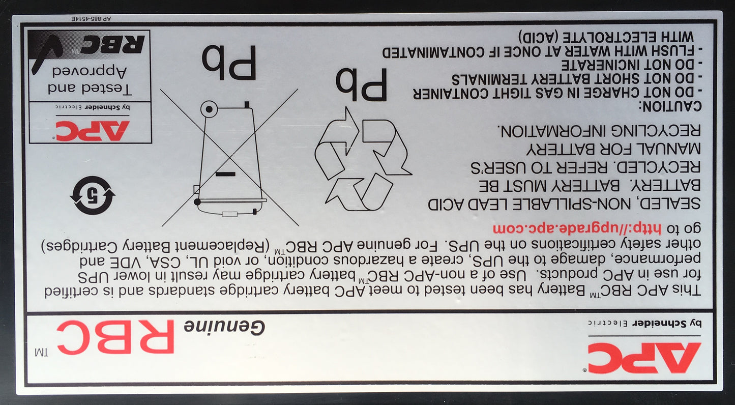 Cartucho APC de Bateria de Repuesto Num 140