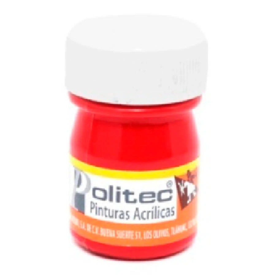 Pintura Acrilica Politec Carmin 20 ml No 319 caja c/12 piezas
