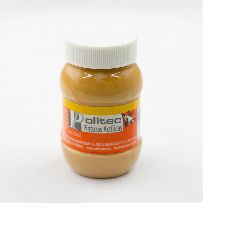 Pintura Acrilica Politec Carne 100ml No 322 Caja c/6 piezas