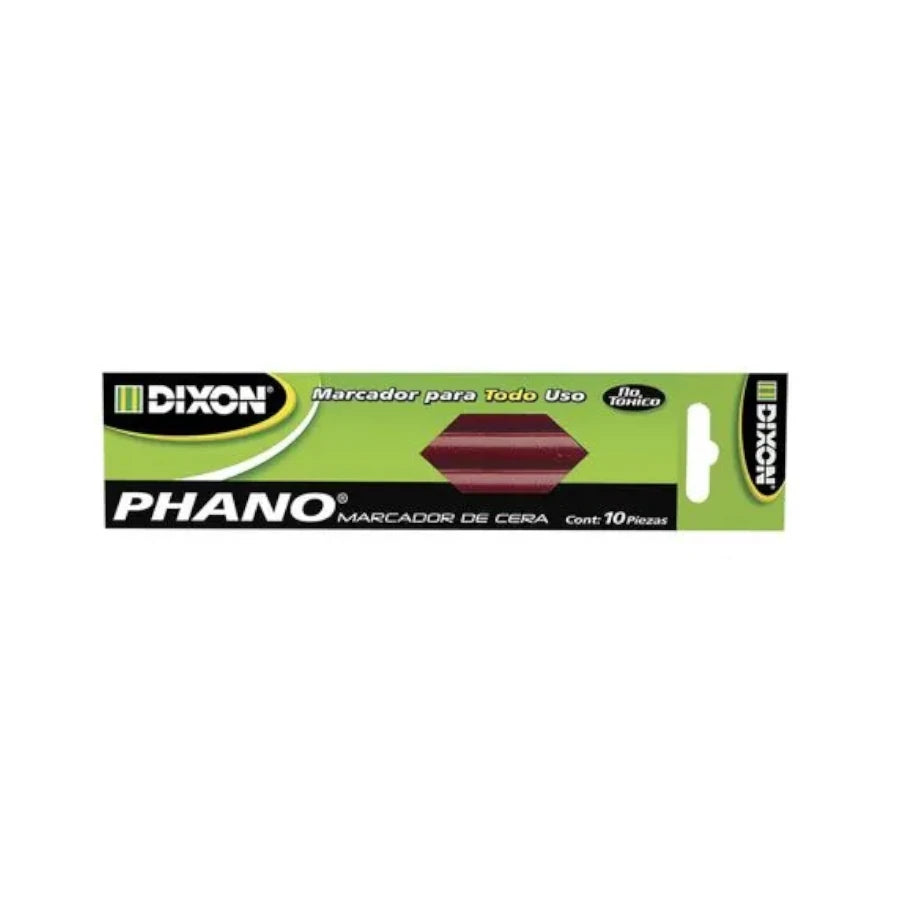 Marcador de cera dixon phano cafe caja con 10 piezas