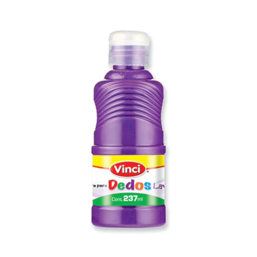 Pintura para dedos lavable vinci 237 ml violeta