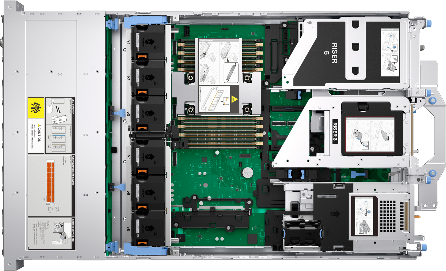 Servidor Dell R570 Intel Xeon 6 Performance 6511P 2.3G 16C 4 x 32GB PERC H965i 480GB SSD iDRAC10 17G PSNBD 3Y