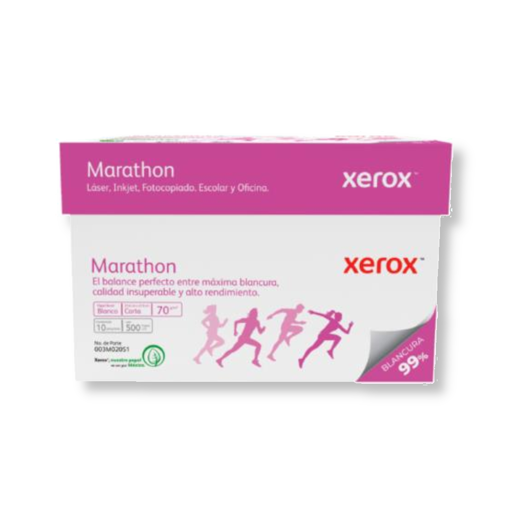 Papel Cortado Xerox Bond Marathon 70gr Oficio 99% Blancura C/5000 Hojas