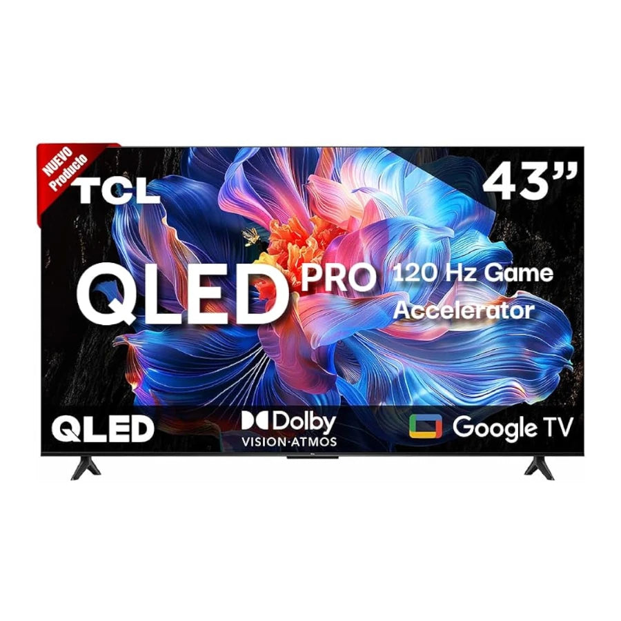 Televisor TCL Q5K 43 4K UHD Direct LED WiFi 2.4 GHz+Bluetooth v5.2 Dolby Atmos Google TV Multi Compatibilidad