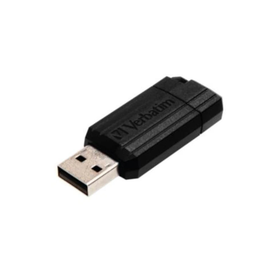 Memoria USB Verbatim PinStripe de 128 GB Color Negro