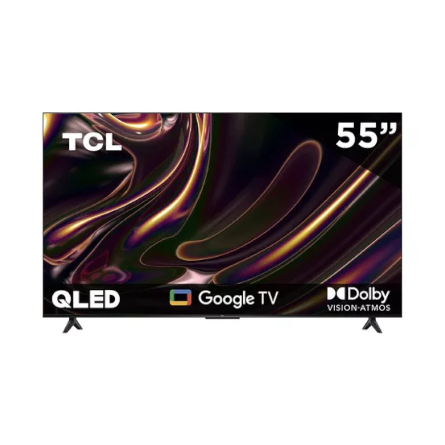 Televisor TCL 55 4K UHD Google TV Dolby Vision Atmos Diseño sin bordes Compatible con Alexa Google Home AirPlay2 Apple HomeKit TCL Home App