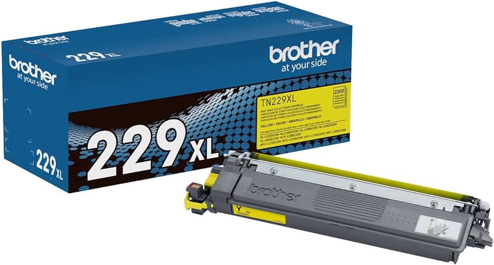 Cartucho de Tóner Brother Alto Rendimiento Color Amarillo 2300 Páginas