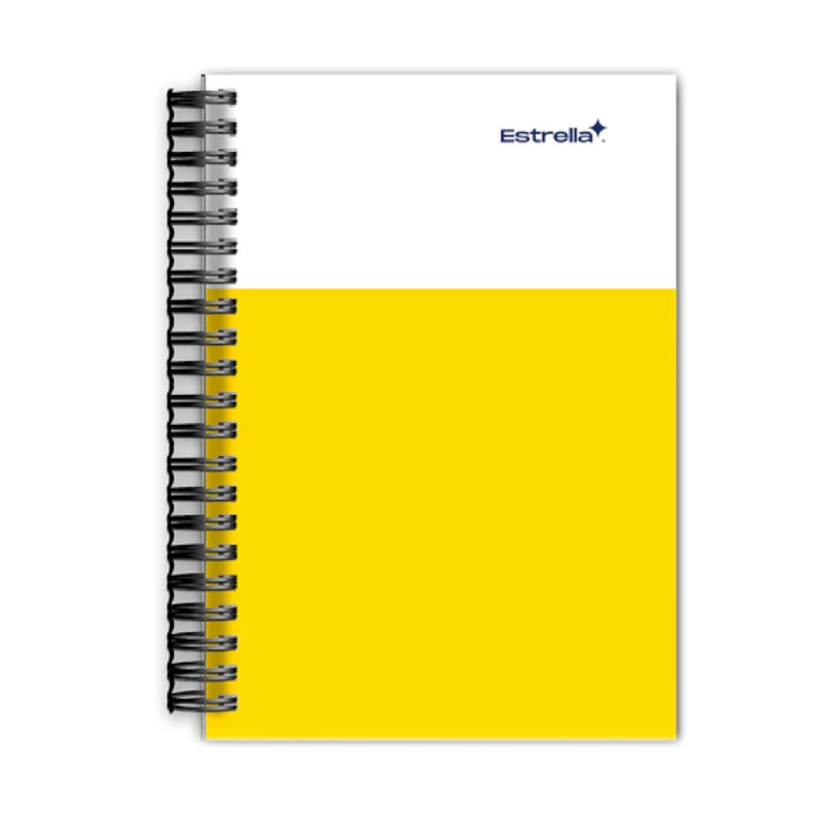 Libreta profesional Estrella pasta dura C7 cuadro grande 100 hojas