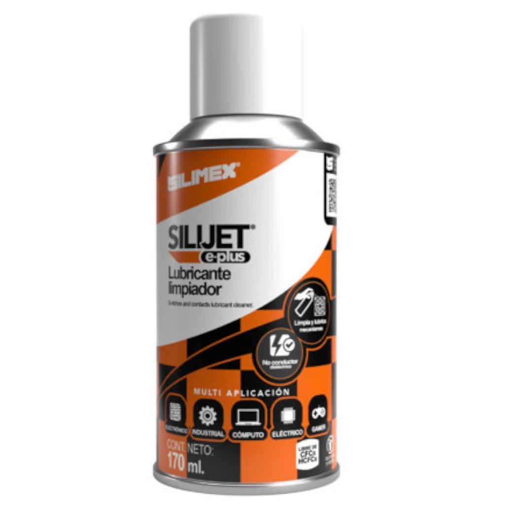 Limpiador Lubricante Y Desengrasante En Aerosol Silimex Sili Jet E-Plus 170ML