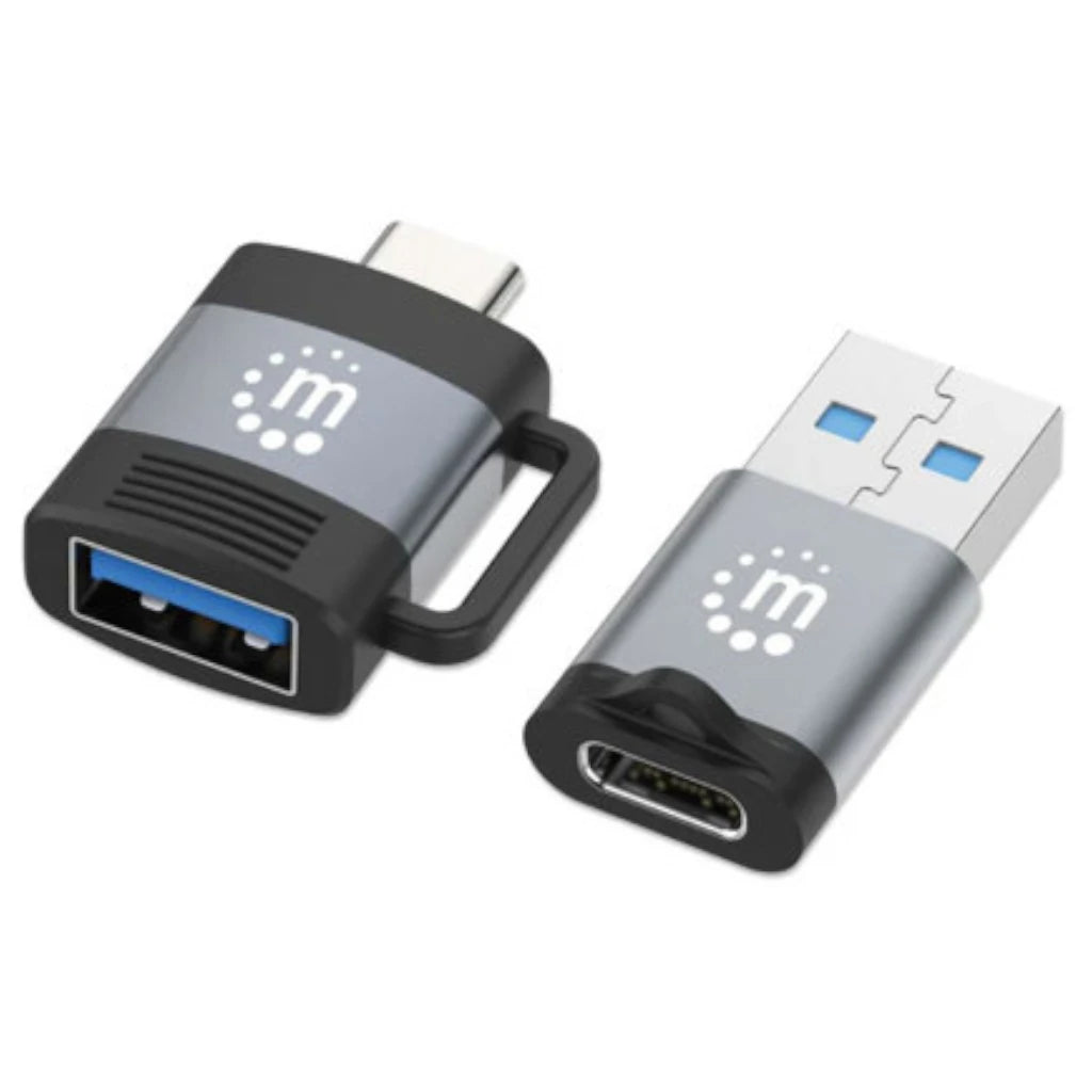 Adaptador Manhattan USB-C V3.2 Gen1 A-C y C-A 2 pzas