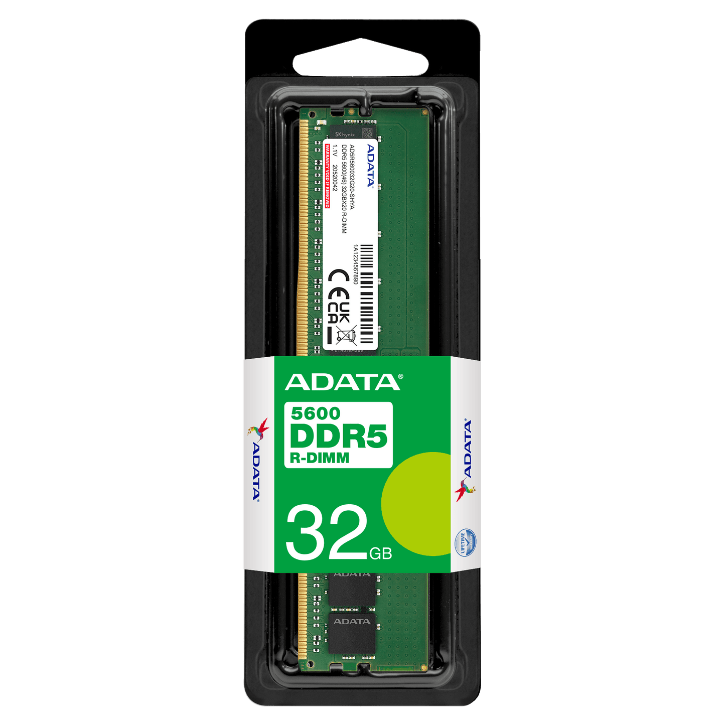 Memoria Ram Adata de 32GB DDR5 R-DIMM 5600MHz CL46