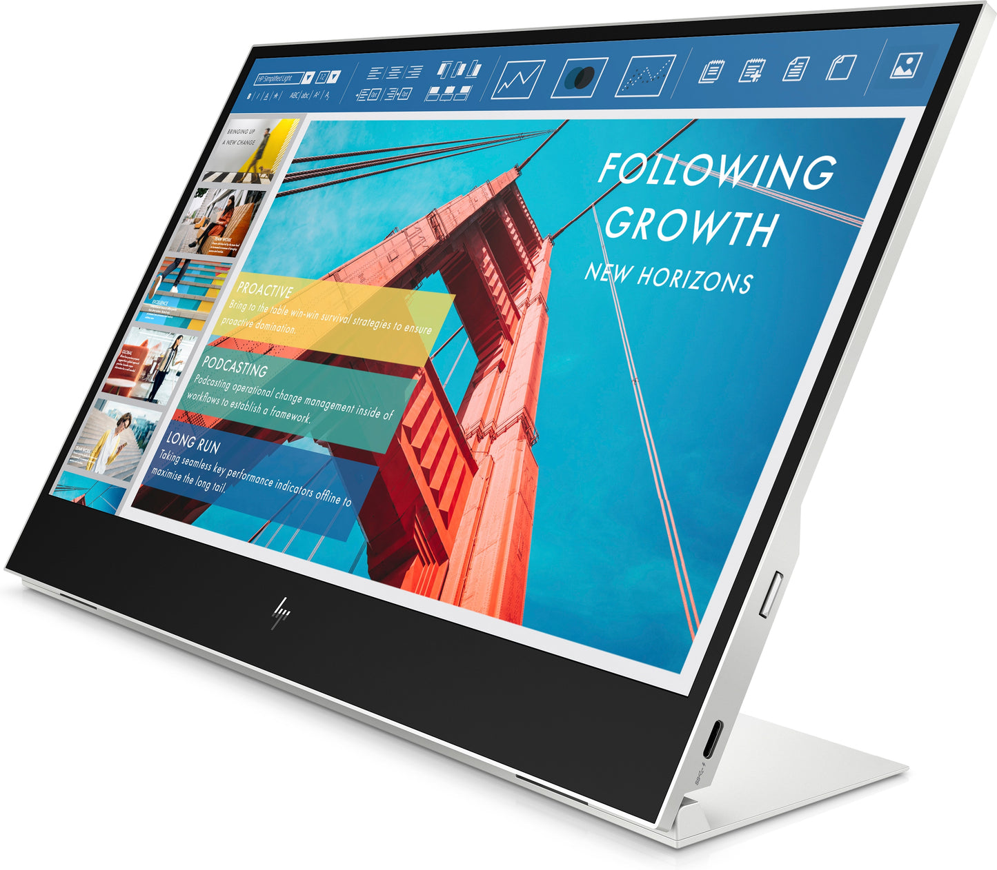 Monitor HP 14" E14 G4 Portátil FHD Resolución 1920x1080 Panel IPS