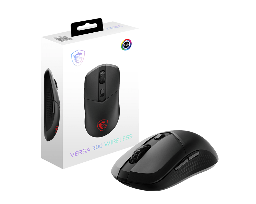 Mouse MSI Versa 300 Wireless 8000 DPI RGB Inalambrico RGB BLACK