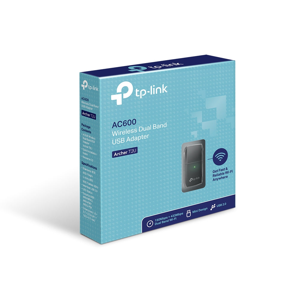 Adaptador Inalambrico TP-Link USB de Banda Dual AC600