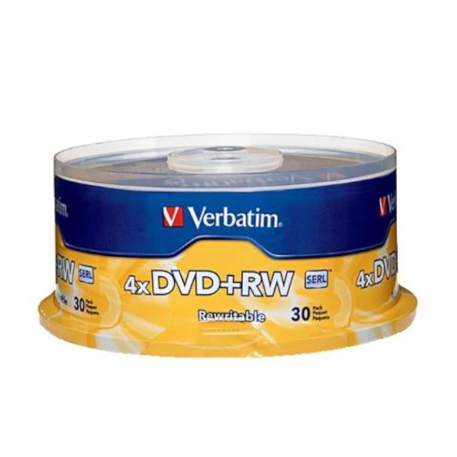 Dvd+rw verbatim 4.7gb 4x c/30