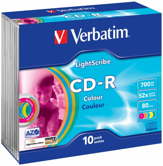 Disco Compacto Verbatim R 52X 80Min 700MB Print Silver C/10