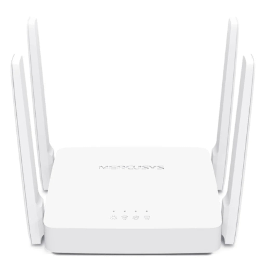 Router Mercusys by TP-Link Dual-Band Wi-Fi 300 Mbps at 2 4 GHz 867 Mbps at 5 GHz 4× Fixed External Antennas AC1200
