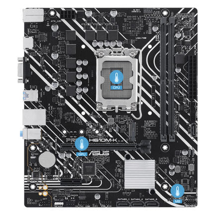 Tarjeta Madre Asus PRIME H610M-K 2xDDR5 96GB 5600Mhz HDMI VGA PCIe 4.0 M.2 S 1700 12th 13th 14th Gen mATX
