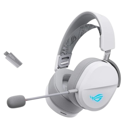 Diadema Gamer ASUS ROG PELTA Inalambrica ROG SpeedNova 2.4 GHz USB-C Micrófono Blanco