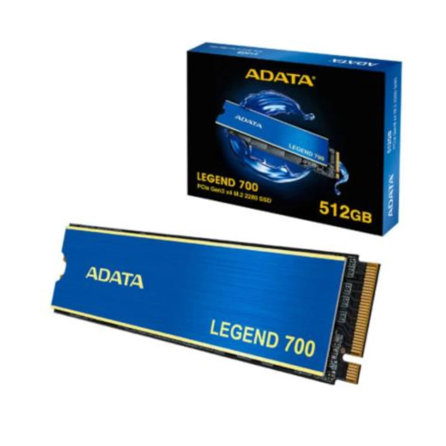 Unidad de Estado Sólido Adata Legend 700 Disipador 512GB PCIe Gen3 Color Azul