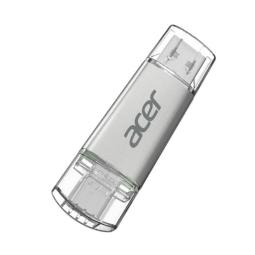 Memoria Biwin USB Acer UT300 32GB DUAL USB-A/USB-C Plata