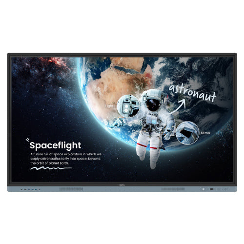 Pantalla BenQ RM6504 Interactiva IR Anti-Germenes 65" 4K UHD 3840x2160 50 Puntos Touch Android 13