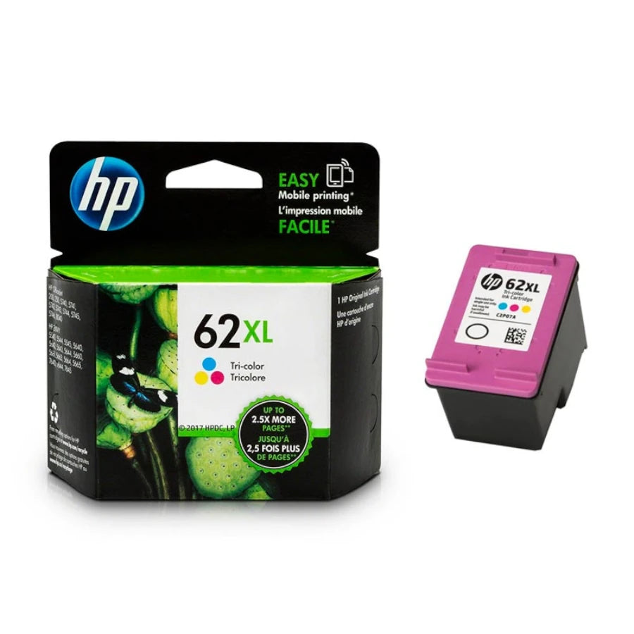 Tinta hp 62xl tricolor alto rendimiento