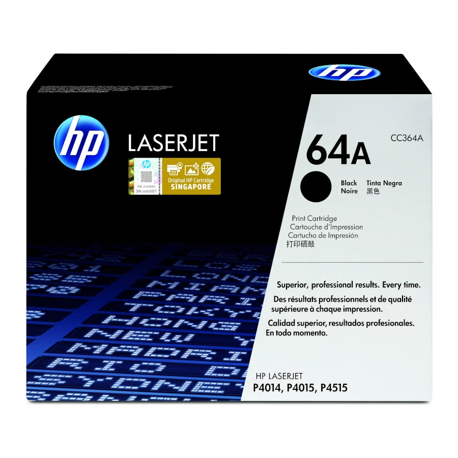 HP Cartucho de tóner original LaserJet 64A negro (CC364A)
