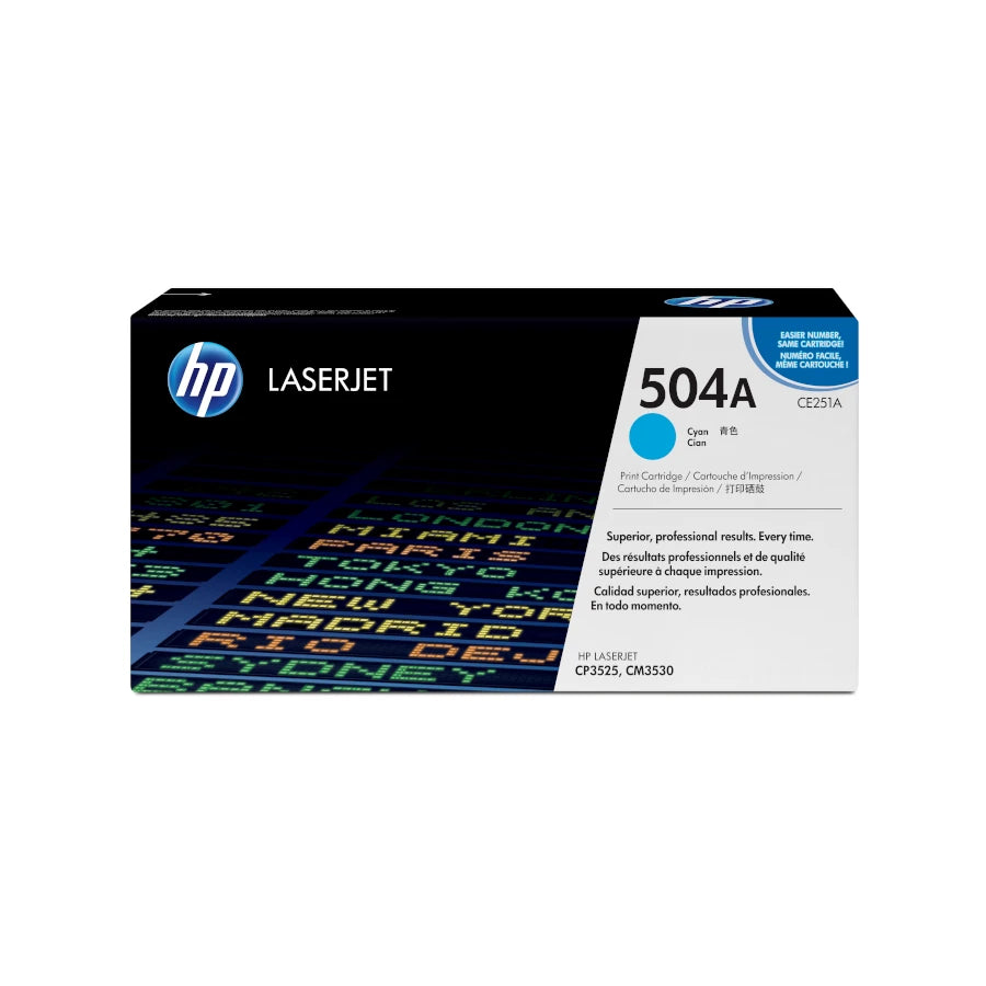 Toner hp cp3525 cm3530 mfp cyan