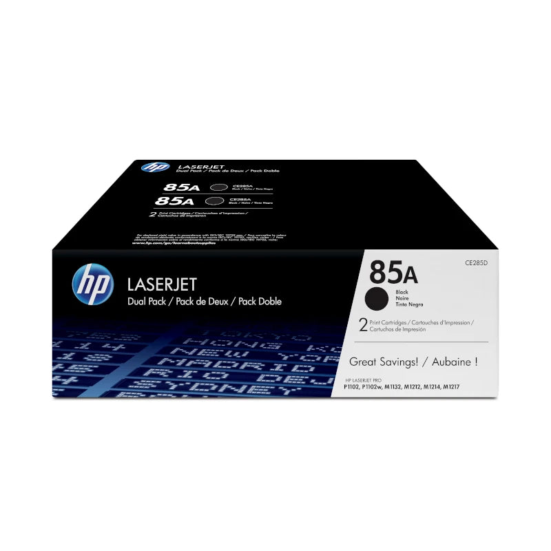 Imagen Pack de 2 Cartuchos de Tóner HP 85A