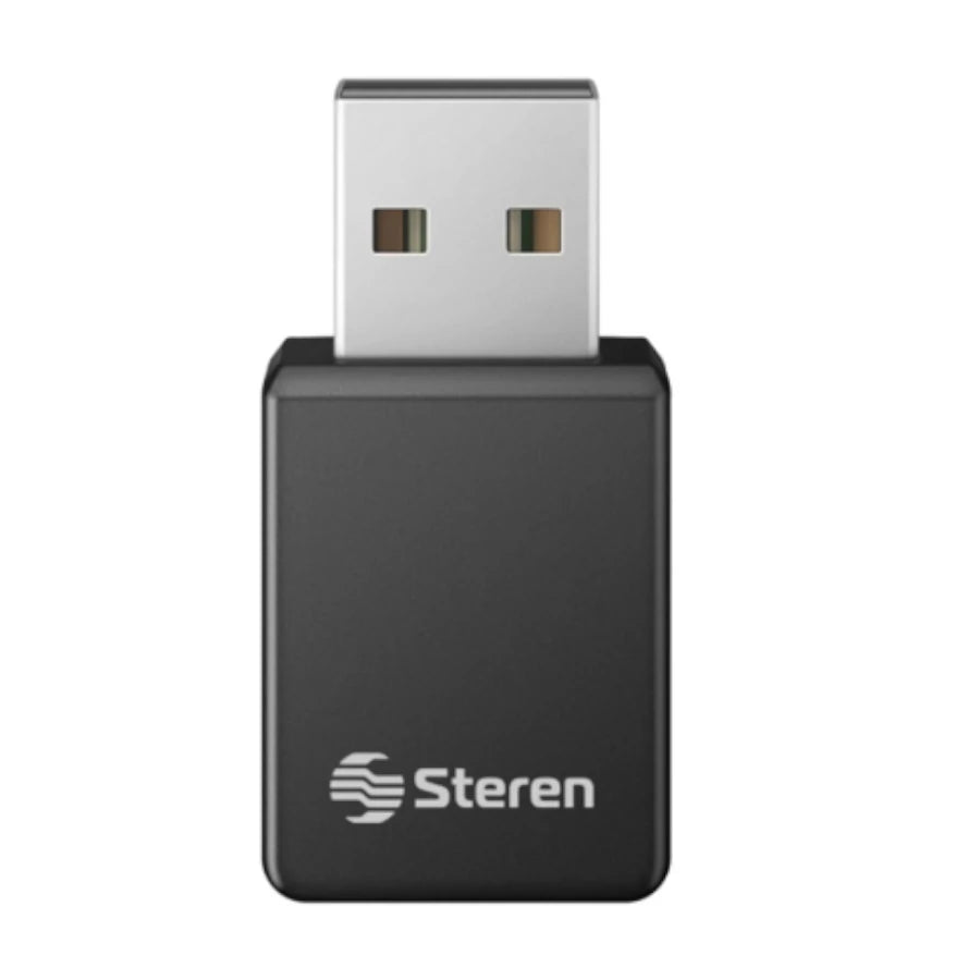 Nano Adaptador Steren USB WiFi AC600 2.4GHz y 5 GHz Doble Banda