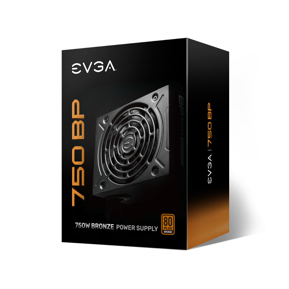 Fuente de Poder EVGA BP 750W 80 Plus Bronze ATX 12V 24 pin Fan 120mm Negro