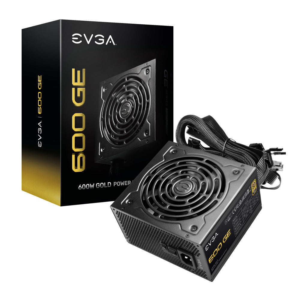 Fuente de Poder EVGA GE 600W 80 Plus Gold ATX 12V Eco Mode 24 pin Fan 120mm Negro