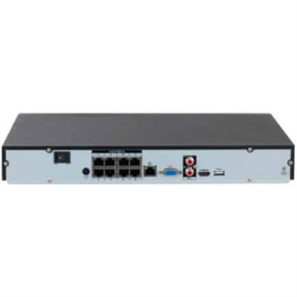 NVR de 8 Canales IP Dahua 8 Puertos PoE 8MP WizSense Smart H.265+/1 Ch de Reconocimiento Facial y FD
