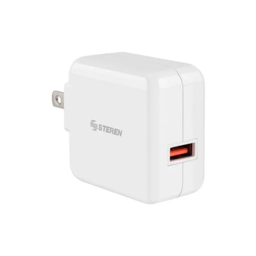 Cargador Steren Quick Charge 3.0 1puerto D/Casa