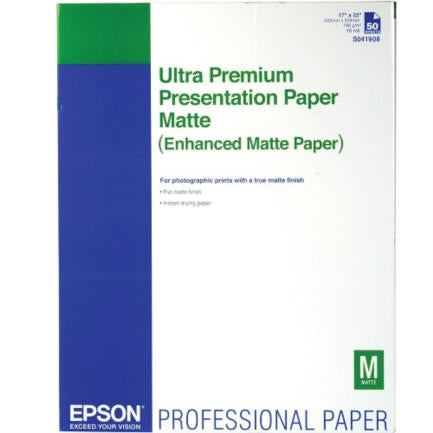 Papel Epson Fotográfico Ultra Premium 17" x 22" 50 Hojas