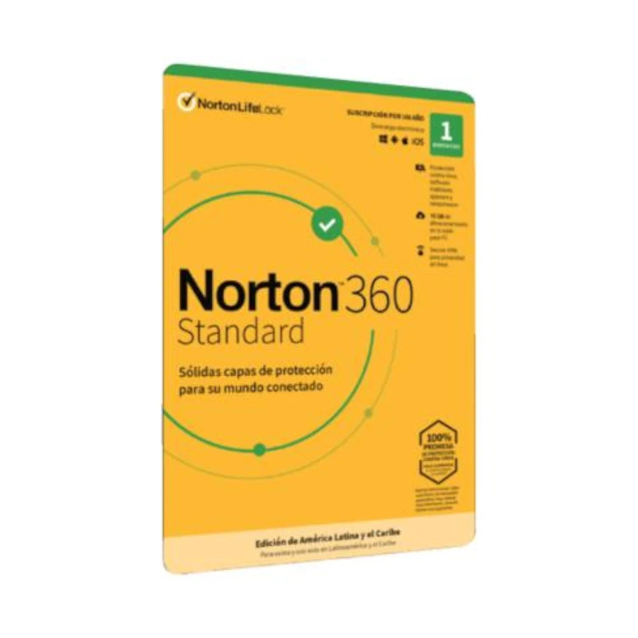 Licencia Antivirus ESD Norton 360 Standard 1 Año 1 Dispositivo