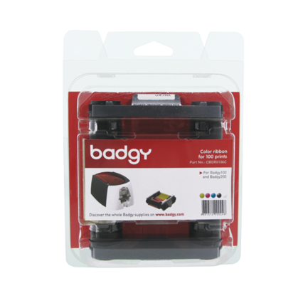 Cinta de Impresión Evolis Ribbon para Badgy 100/200 YMCKO R-100 Impresiones