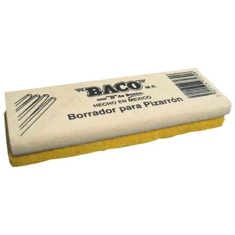 Borrador Baco Base Madera para Pizarrón