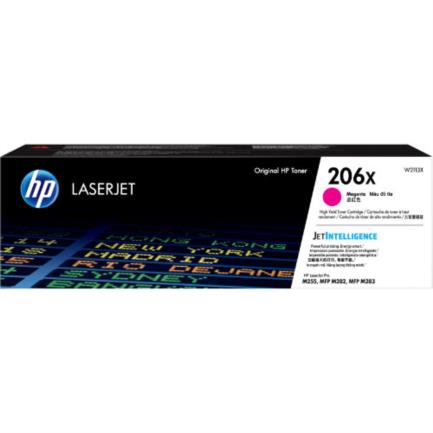 Toner HP LaserJet 206X Color Magenta.