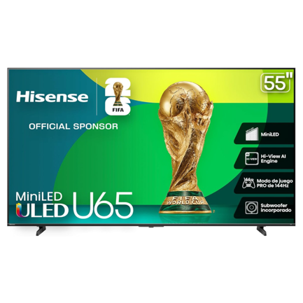 Television Hisense U65QFM 55 in 4K Mini-LED Smart Fire TV
