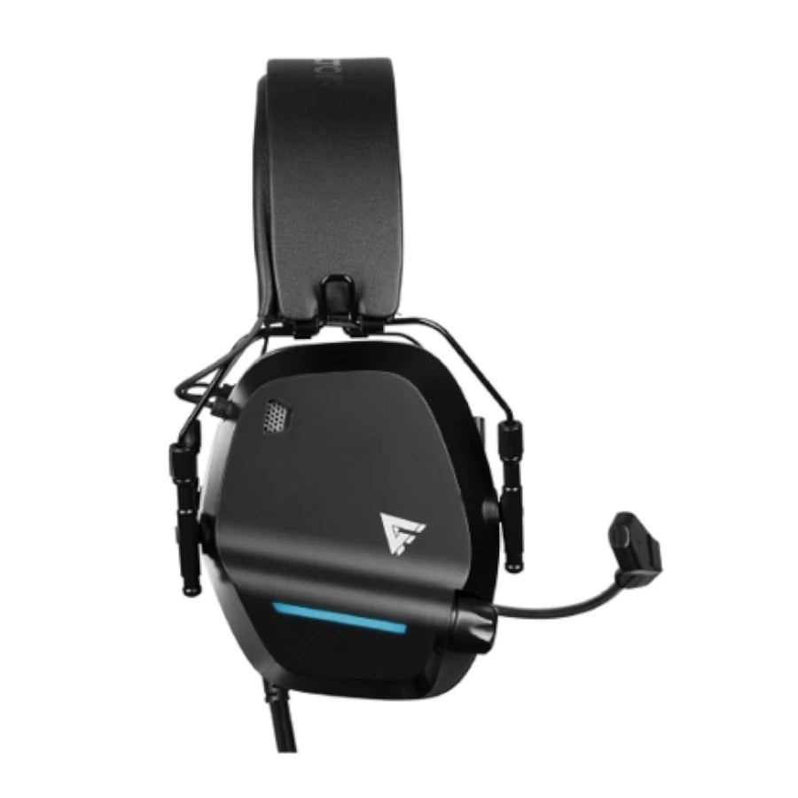 Diadema Game Factor Hsg550 Conexion Por Usb / Microfono Ajustable / Surround 7.1 / Negro