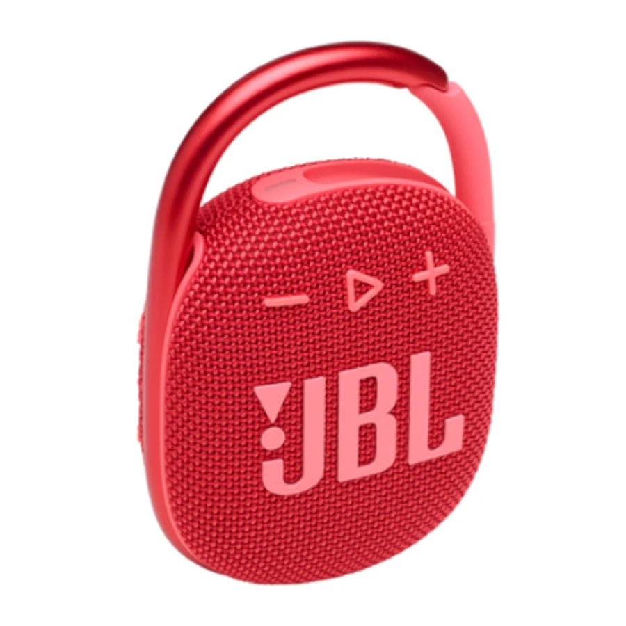Marca: JBL
Artículo: Altavoz
Modelo: JBLCLIP4REDAM
Serie: CLIP 4
Tipo: Portátil
Color: Rojo
Transductor: 40mm / 1.5"
Potencia de salida: 5 W RMS
Respuesta en frecuencia: 100 Hz - 20 kHz
Relación señal/ruido: 85dB
Tipo de batería: Polímero de iones de litio de 3,885 Wh
Tiempo de carga de la batería: 3 horas (5V/500mA)
Tiempo de reproducción de música: hasta 10 horas (varía según el nivel de volumen y el contenido de audio)
Versión de Bluetooth: 5.1
Perfil Bluetooth: A2DP 1.3, AVRCP 1.6
Rango de frecuencia d
