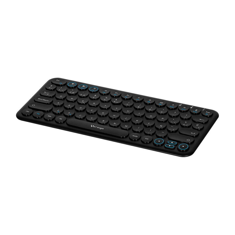 Teclado Vorago Kbw-400 Slim Regargable Tipo C 2 Bluetooth + Wireless Negro - 4