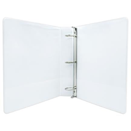 Carpeta Panorámica Kyma de Vinil Tamaño Carta 1 1/2" Aro en "D" Blanca